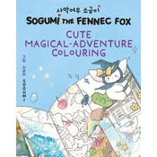 Sogumi the Fennec Fox: Cute Magical Adventure Colouring