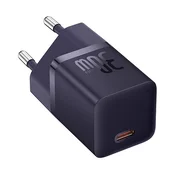 BASEUS glavni punjac s Type-C prikljuckom 30W, PD brzi punjac, LJUBICASTA CCGN070705