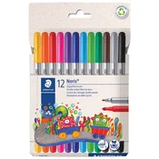 FLOMASTER ŠKOLSKI 12BARV OBOSTRANI NORIS STAEDTLER 320 C12