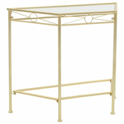 Bocni stolic u starinskom stilu metalni 87 x 34 x 73 cm zlatni