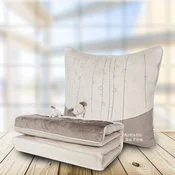 Icaroom Jastuk i cebe T-113D, 2u1, 45 x 45 cm, Krem