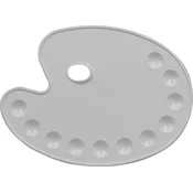 Daler Rowney Palettes Artists Plastic Oval Slikarska paleta 27 x 36 cm