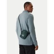 Calvin Klein Torbica za okrog pasu Bold Logo Nylon Slim Reporter LV04D3231G Zelena