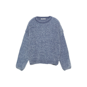 Pull&Bear Pulover golobje modra