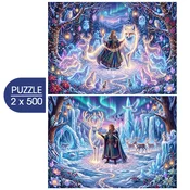 BlueBird - Puzzle 2x500 Sneg in čarobnost - 500 kosov