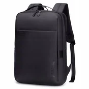 Črn mestni nahrbtnik, poslovni, vodoodporen, 8,5 l, za 15,6-palčni prenosnik, eleganten in praktičen. B00574 Črna
