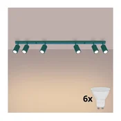 Brilagi - LED rasvetno telo CRESTO 6xGU10/10W/230V tirkizno