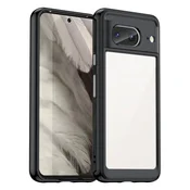 Prozoren ovitek SEAHAI za Google Pixel 8 – Črna obroba