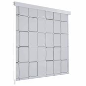 Greatstore Rolo senčilo za tuš 80x240 cm kvadratni vzorci