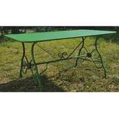 Casa Padrino Art Nouveau Garden Dining Table Vintage Green 200 cm - Nostalgic Garden Table