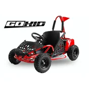 Baterijski gokart Fast Dragon rdeča 30km/h