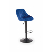 eoshop Barski stol H101, modra, tkanina/kovina