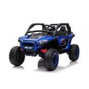 Mamido Električni avtomobilček Buggy UTV KCK 4x4 moder 24V | 800 W | 50 kg | EVA | LED | 2,4 Ghz | EKO usnje