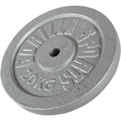 GORILLA SPORTS Teg od livenog gvožda (20 kg / Srebrni)