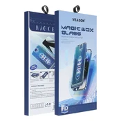 6D Pro Veason steklo za enostavno namestitev + aplikator - za iPhone 18 Pro Max, črno