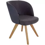 STOLICA siva drvo, tekstil