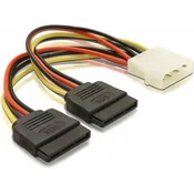 DELOCK kabel SATA HDD 2x -> 4pin moški