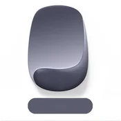 INF Ergonomska silikonska podloga za miško z oporo za zapestje — protizdrsna Lycra površina, udobna opora, več barv Temno siva, (5000264671)