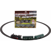 Set za igru Classic Train - Parna lokomotiva s tracnicama, 13 dijelova