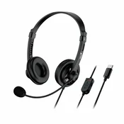 Genius slušalice HS-230U, USB-C, crne