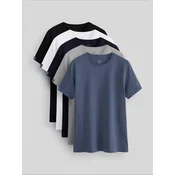 Tommy Life Majica T-Shirts svetlo siva