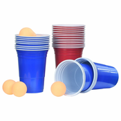 vidaXL Stolni set za pivski pong 0,5 L plasticni