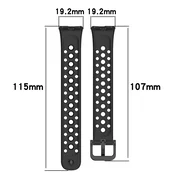 INF Silikonski pašček za uro Huawei Band 8/9/10 Black, (22103081)