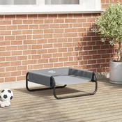 Krevet za psa Svijetlo siva 57 x 57 x 24 cm Celik