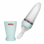 NUBY Silikonska hranilica 90 ml 3m + zelena