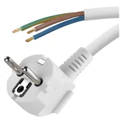 Priključna vrvica PVC 3x0,75mm bela 2M
