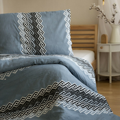 Krepska posteljina od Renforcé pamuka BLUE CROSSING plava Dimenzije posteljine: 70 x 90 cm | 140 x 200 cm