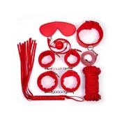 Set crvenih kožnih BDSM igracaka C80689-2