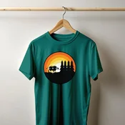 Camiseta Majica sa štampanim printom Cam 443, Muška, Bambus