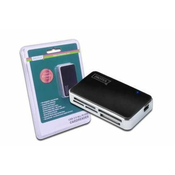 Card Reader USB 2.0, All-in-One supports T-Flash, incl. USB A/M to mini USB kabel
