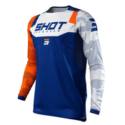 Shot Contact Camo Motocross Jersey plavo-bijelo-narancasta rasprodaja