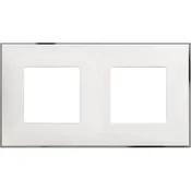 CLASSIA DEKORATIVNI OKVIR 2+2M 71mm BELI KROM R4802M2WR