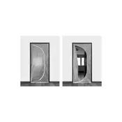 Ostatní Folija za prekrivanje vrat 125557 Door cover film with zipper, 1.1 x 2.2 m