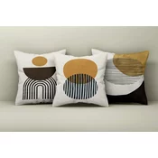 Aberto Design Set dekorativnih jastucnica Asr_plw25-51, 43x43 cm, 3 komada, Šarena
