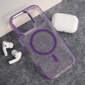 Maska Mag Case Glitter za iPhone 17 Pro Max ljubicasta