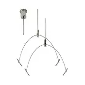 e2 elektro - Komplet visecih sajli 150 cm sjajni hrom
