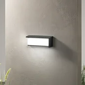 INTEC LED zunanja stenska svetilka BLOCK, črna, 32 cm plastika, CCT - Sodobni