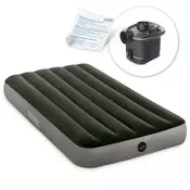 Intex Madrac na napuhavanje 191x99x25 cm s elektricnom pumpom 64777