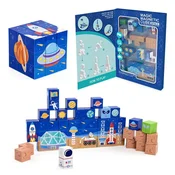 Magnetic Tiles Magnetni set za gradnju Magicna magnetska kocka - Svemir