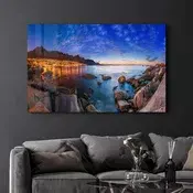 Wallity Dekorativna slika na kaljenom staklu, 46x72cm, Šarena