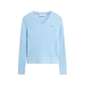 TOMMY HILFIGER Pulover svetlo modra