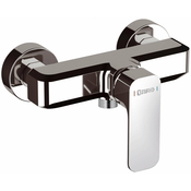 Stenska mešalna pipa za prho SPY, kromasta - Kromasta - 72 - Medenina - Stena - Okrogla - Sapho - SPY - 195x130 mm - Ročica