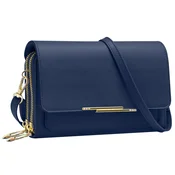 AVIZAR Elegantna torba za cez ramo iz umetnega usnja Midnight Blue, (20650323)