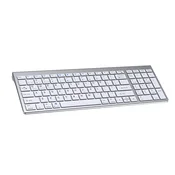 INF Brezžična tipkovnica Dual-Mode Bluetooth 5.0/3.0 z 2v1 sprejemnikom Silver+White, (5000310567)