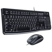 TIPKOVNICA PLUS MIŠ MK120 DESKTOP LOGITECH ČRNA