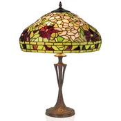 Casa Padrino luxury Tiffany table lamp multicolored A� 40 x H. 60 cm - Tiffany desk lamp - Round living room decoration lamp - Desk decoration lamp - Luxury Tiffany lights